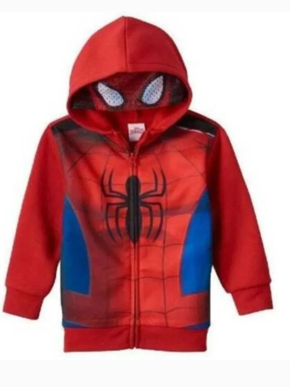Spiderman Halloween Costume Hoodie Jacket 18/20 Red Long Sleeves Hooded Zip Up - Picture 1 of 5